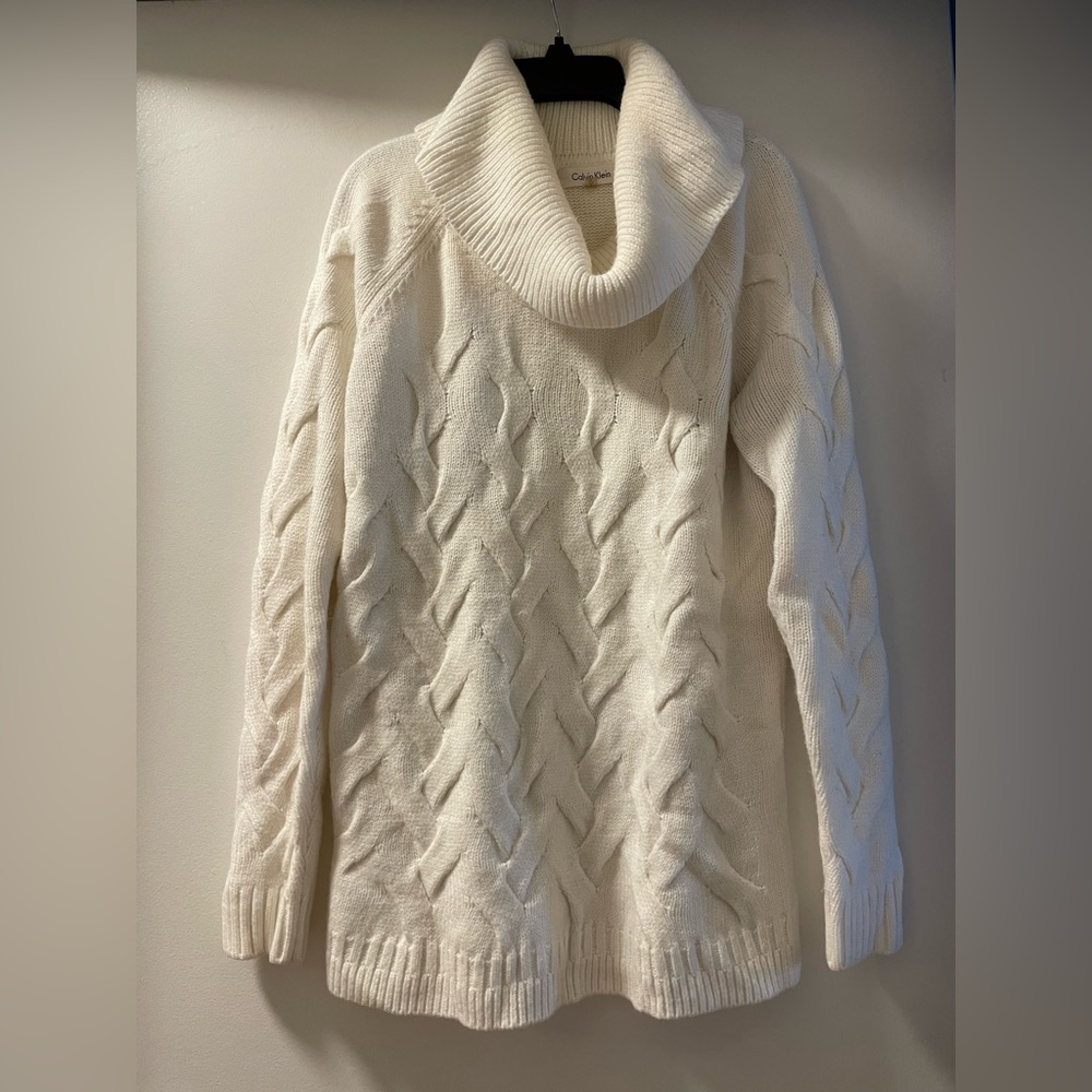 Calvin Kelvin Turtleneck Tunic Sweater